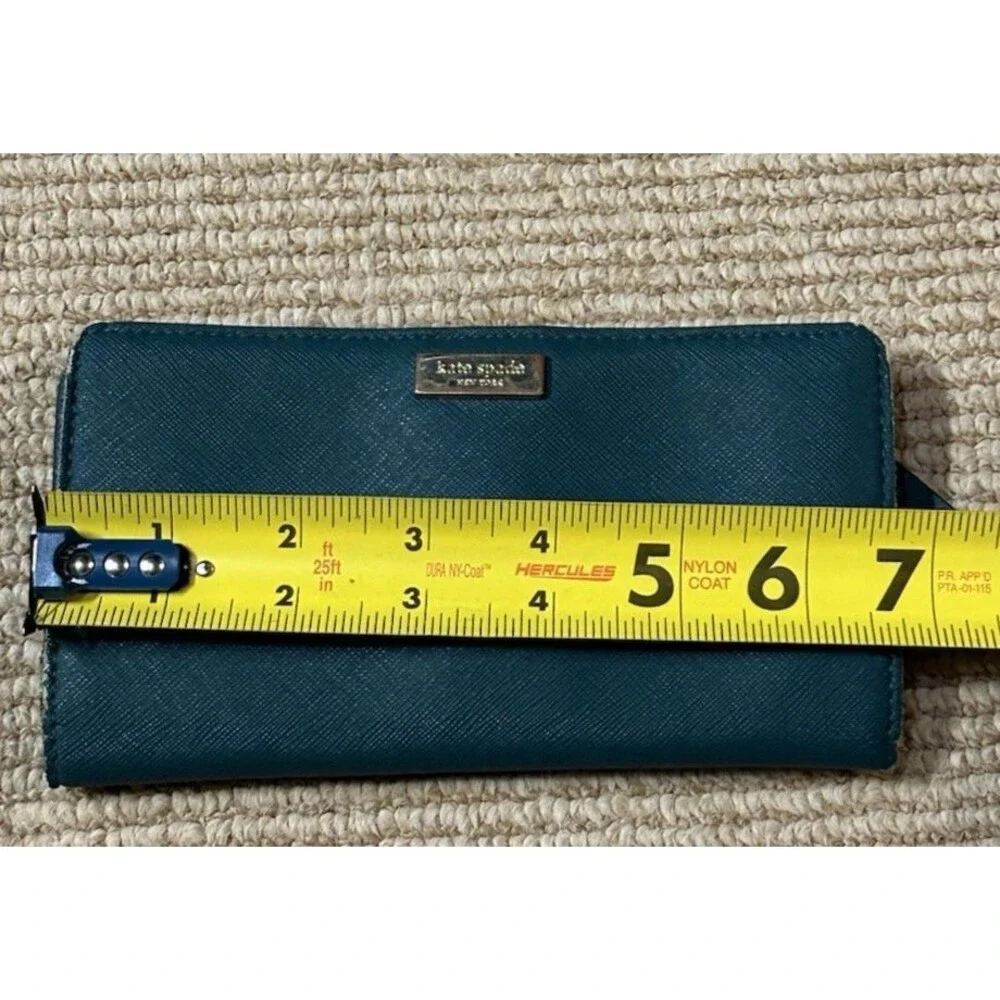 Kate Spade Bifold Wallet Hunter Green Classic Iconic card holder
